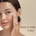 a girl concern about her skin type and care her skin