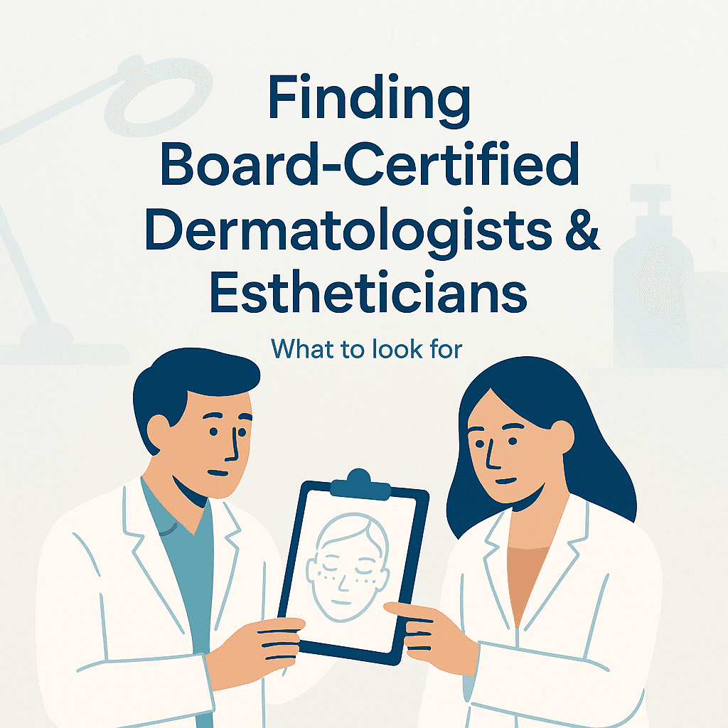 URGENT: Looking for board-certified dermatologists and estheticians